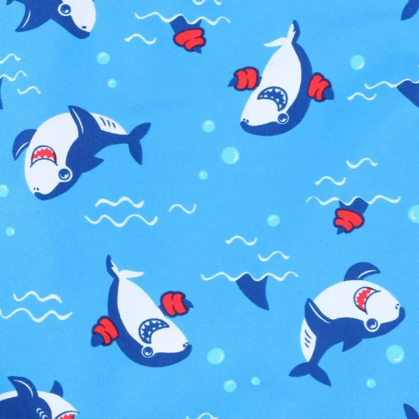 BAOHULU UPF50+ Cartoon Kids Swimwear Long Sleeve Baby Boy Swimwear One Piece Toddler Swimsuit Infant Bathing Suit for Boys Girls 6