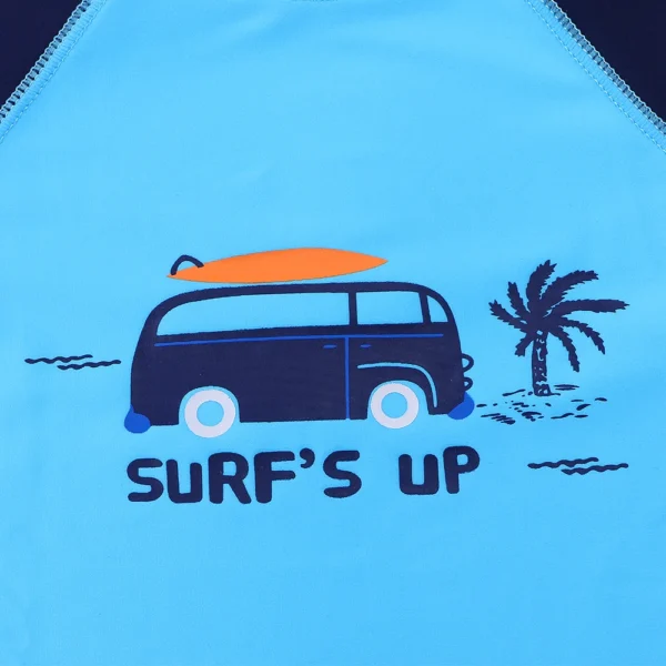 BAOHULU Boys Swimsuit Set Two Pieces UPF50+ UV Sun Protective Swimwear Cartoon Print Bathing Suit Summer Beachwear 5
