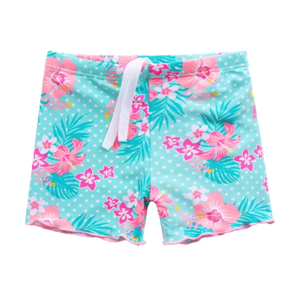 BAOHULU Summer Printed Butterfly Girls Swimsuit Children Swimwear UPF50+ Kids Beach Swimming Suits Bathing Suit Girl Cyan 5