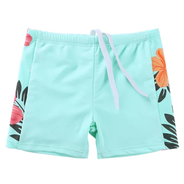 BAOHULU Short Sleeve Floral Girls Swimwear UPF50+ Children 2pcs Swimsuit Girls Kids Swimming Suits for 3-12 Years 3