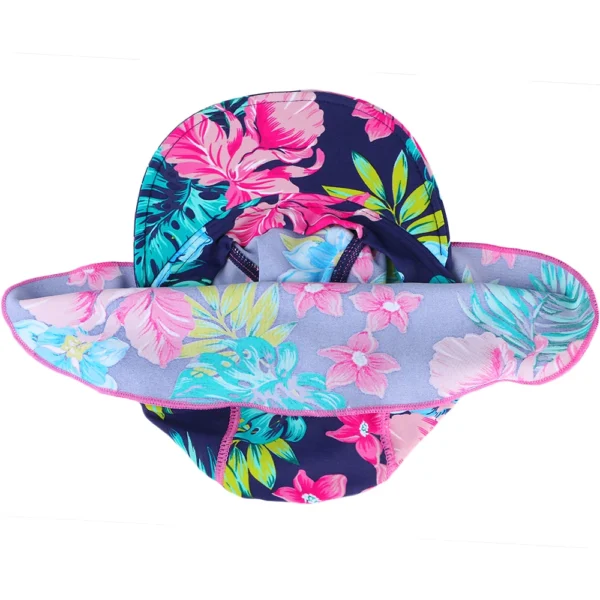 BAOHULU Infantil Swimming Caps 2021 Summer Print Swim Sun Hats Beach Caps Kids Hats for Boys Girls 6 Months-6 years Children 3