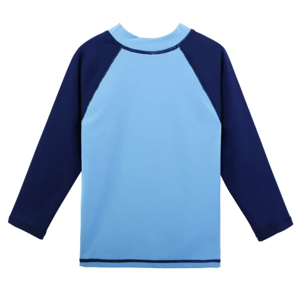 BAOHULU Kids Long Sleeve Swimsuit Children Blue Car Print Swimwear Two Pieces Sport Style Bathing Suit UPF 50+ Beachwear 3